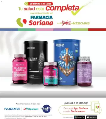 Farmacia Soriana (válido hasta 30-04)