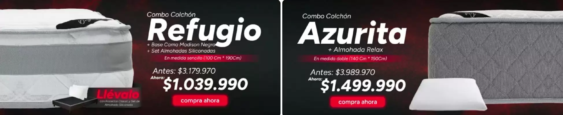 Colchones Spring (válido hasta 15-04)