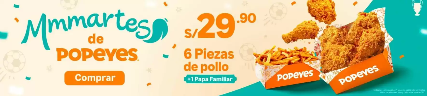 Popeyes (válido hasta 30-04)