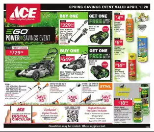 Ace Hardware flyer Page 1