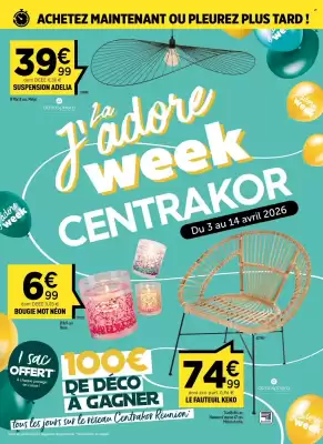 Centrakor (valable jusqu'au 14-04)