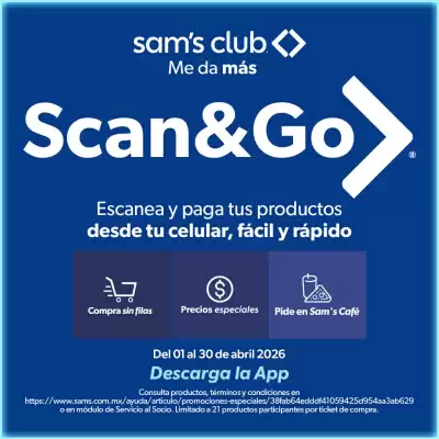 Sam's Club (válido hasta 30-04)