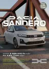 Dacia akciós újság | Sandero Oldal 1