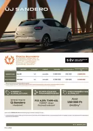 Dacia akciós újság | Sandero Oldal 2