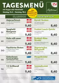 Interspar Restaurant Flugblatt woche 16 Seite 1