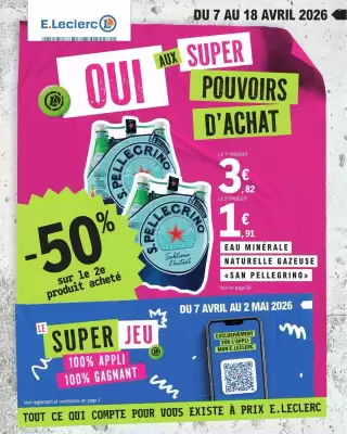 E.Leclerc (valable jusqu'au 18-04)