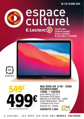E.Leclerc Espace Culturel (valable jusqu'au 19-04)