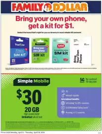Family Dollar weekly ad Page 1