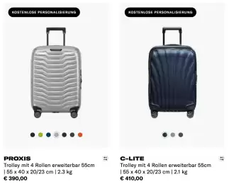 Samsonite Flugblatt Seite 1