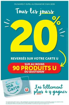 U Express | Carte U (valable jusqu'au 3-05)