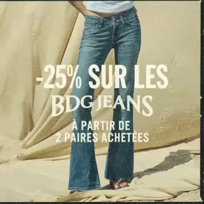 Urban Outfitters (valable jusqu'au 30-04)