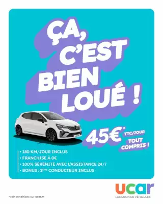 Ucar (valable jusqu'au 3-05)