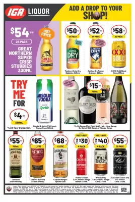 IGA Liquor (valid until 21-04)