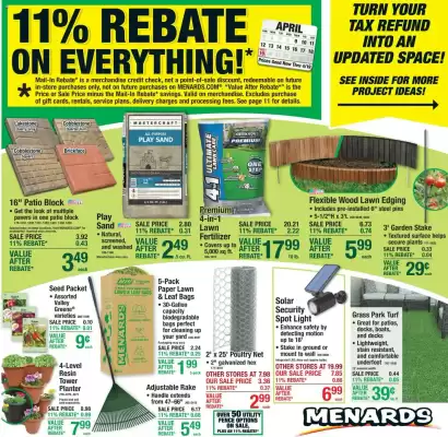 Menards weekly ad
