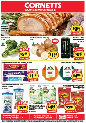 CORNETTS (valid until 14-04)