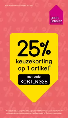 Leen Bakker (geldig t/m 19-04)