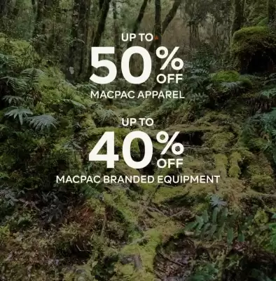 Macpac (valid until 22-04)