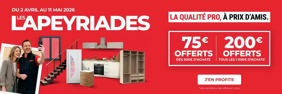 Lapeyre (valable jusqu'au 11-05)