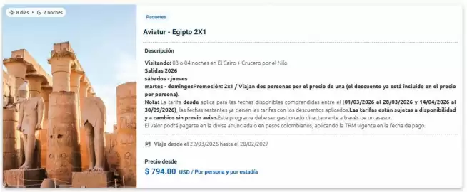 Catálogo Aviatur Página 1