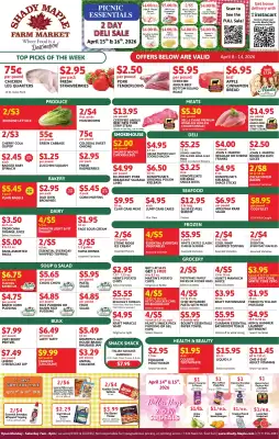 Shady Maple Farm Market weekly ad (valid until 14-04)
