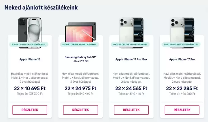 Telekom (érvényes eddig: 23-04)