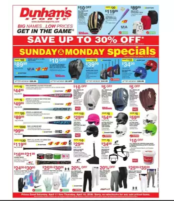Dunham's Sports (valid until 16-04)