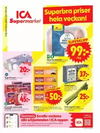 ICA Supermarket reklamblad vecka 16 Sida 1
