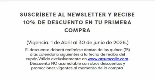 Catálogo Arturo Calle Página 1