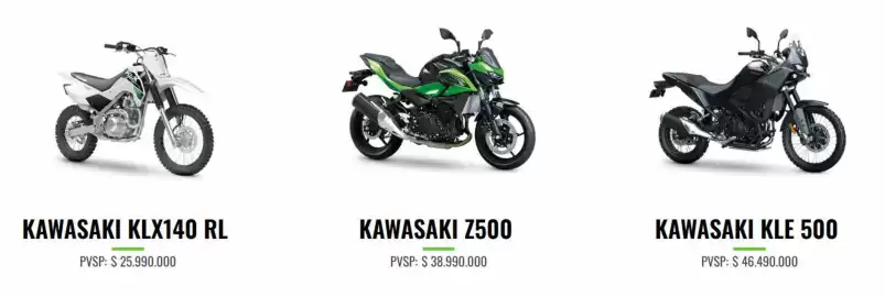 Catálogo Kawasaki Página 1