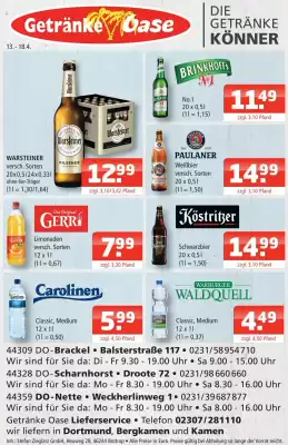 Getränke Oase (gültig bis 18-04)