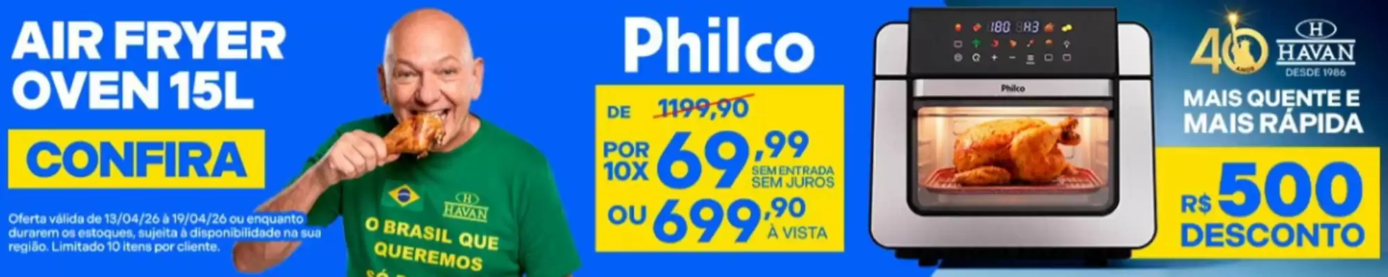 Lojas Havan (válido até 19-04)