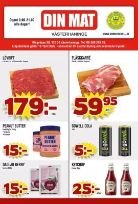 Din Mat reklamblad (giltig till och med 19-04)