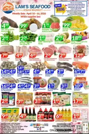 Lam’s Seafood Market weekly ad week 15 Page 1