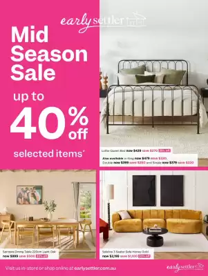 Early Settler (valid until 3-05)