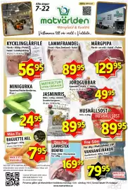 Matvärlden Tensta reklamblad vecka 16 Sida 1