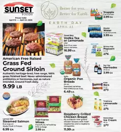 Sunset Foods weekly ad week 16 Page 1