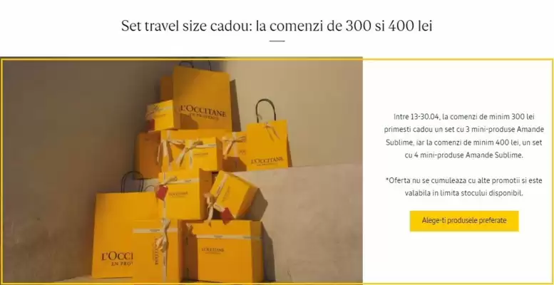 L'OCCITANE (valid până la 30-04)