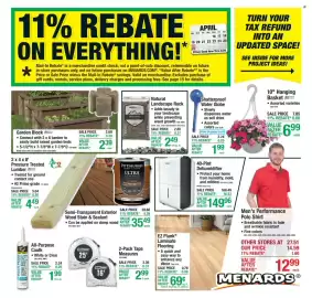 Menards weekly ad Page 1