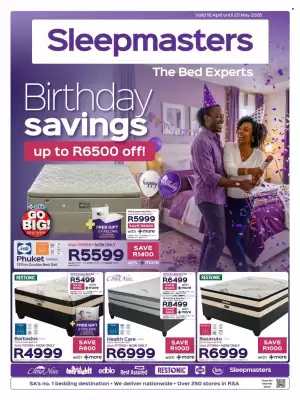 Sleepmasters (valid until 20-05)