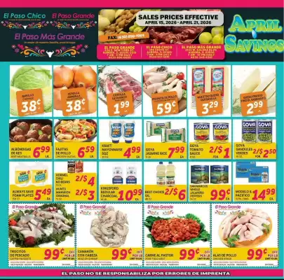 El Paso Grande (valid until 21-04)