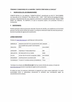 La Curacao (válido hasta 26-04)