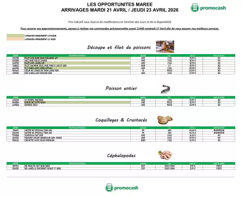 Catalogue Promocash (valable jusqu'au 23-04)