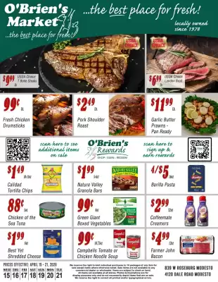 O'briens Market weekly ad (valid until 21-04)