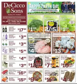 DeCicco & Sons weekly ad week 16 Page 1