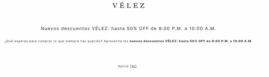 Catálogo Vélez Página 1