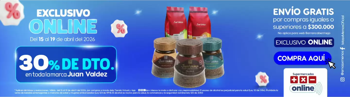 Más x Menos (válido hasta 19-04)