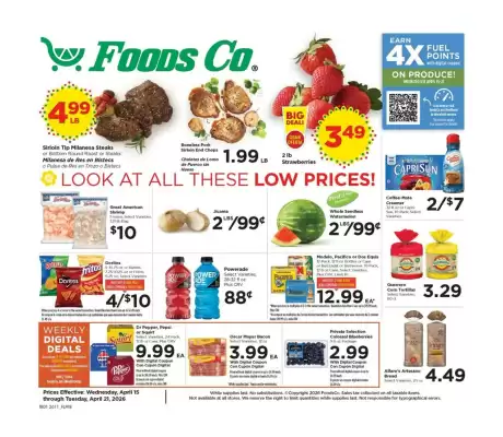 Foods Co weekly ad (valid until 21-04)