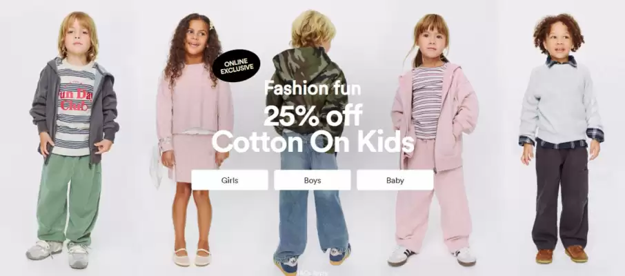 Cotton On Kids (valid until 30-04)