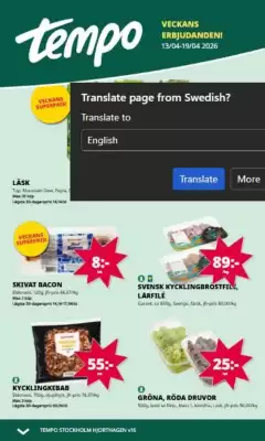 Tempo reklamblad (giltig till och med 19-04)