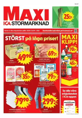 ICA Maxi reklamblad (giltig till och med 26-04)